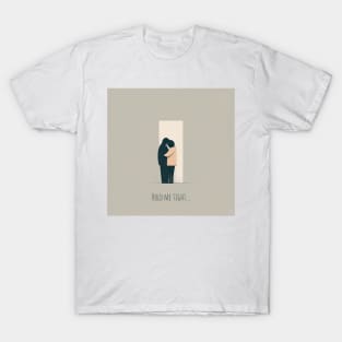 [AI Art] Hold me tight, Minimal Art Style T-Shirt